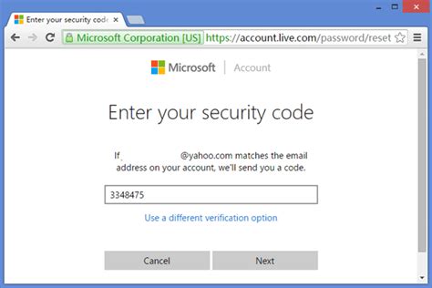 Microsoft account security info & verification codes.